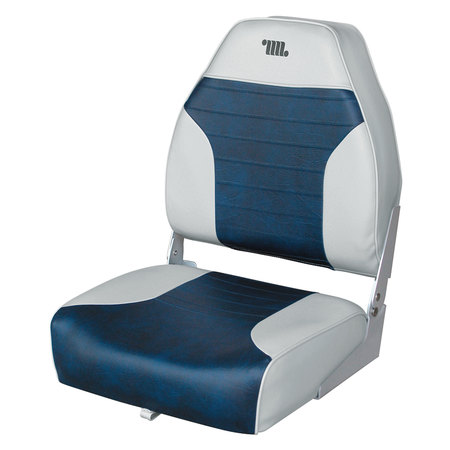 WISE Wise 8WD588PLS-660 Plastic-Frame Seats - Grey/Navy 8WD588PLS-660